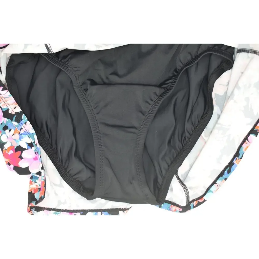 Swim Solutions Women's Blushing Empire Swimdress In Floral Multi - Picture 6 of 7